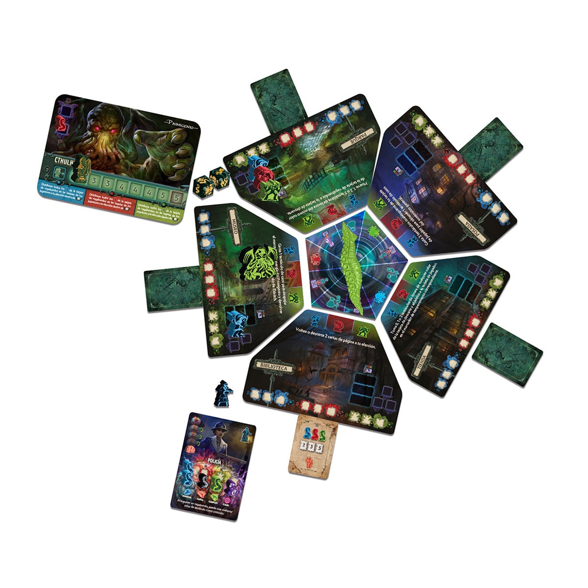 Jogo de Taboleiro Pequeno Grande Cthulhu Devir Preto-2