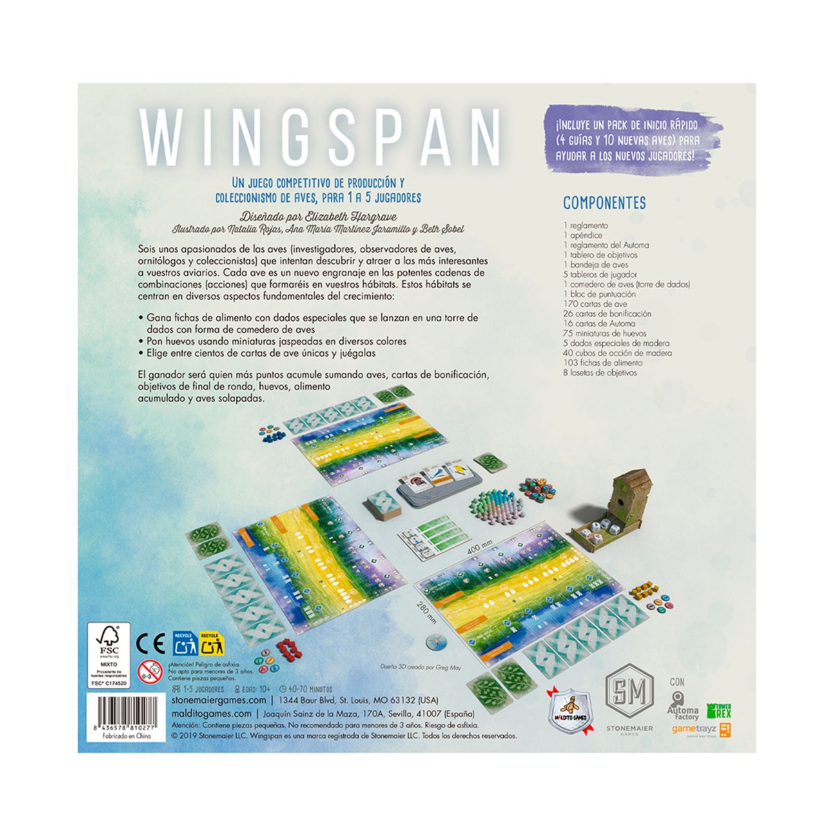 Jogo de Tabuleiro Wyrmspan Devir Branco-2
