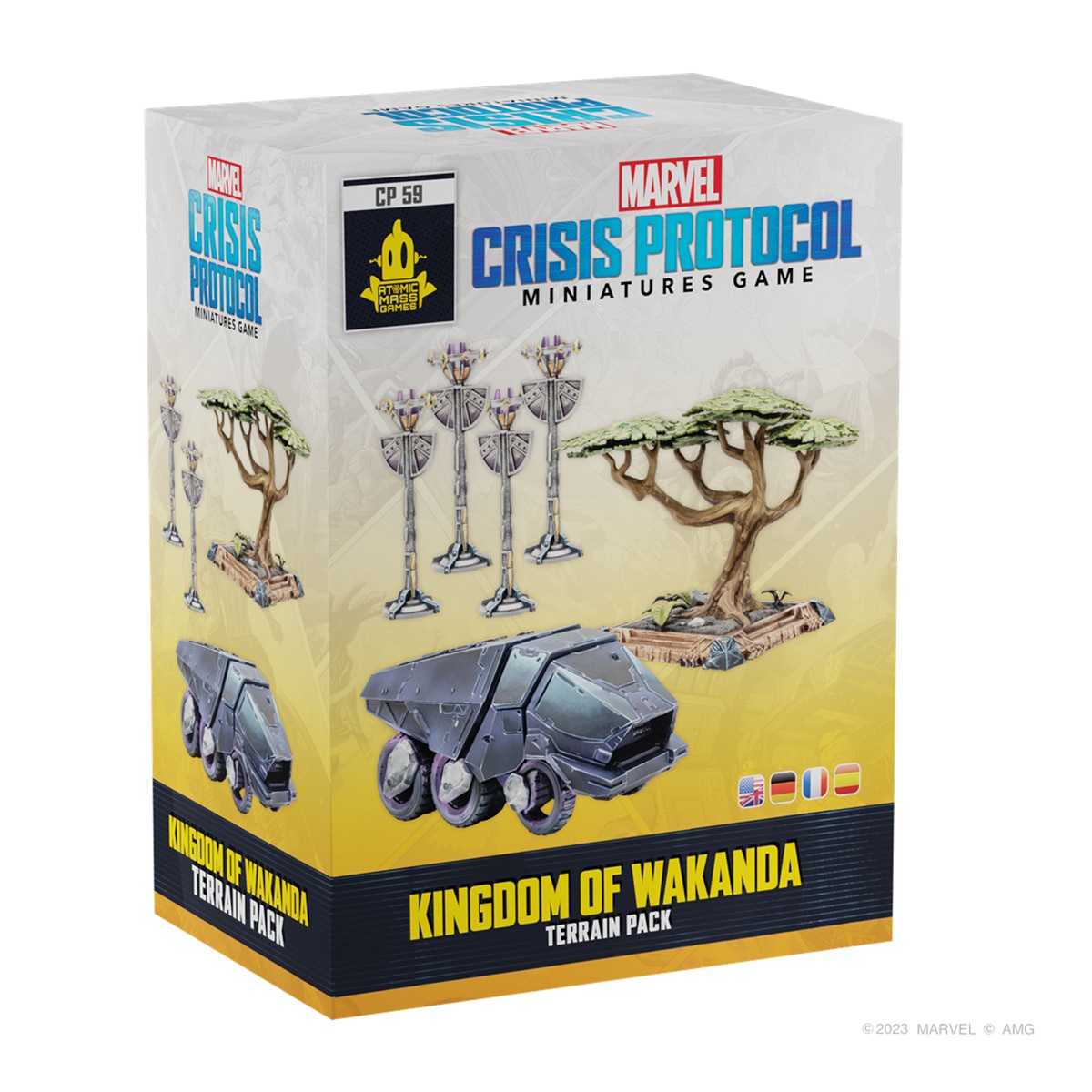 Imagem 0 de Jogo de miniaturas MCP: Kingdom Wakanda Terrain Pk Atomic Mass Games