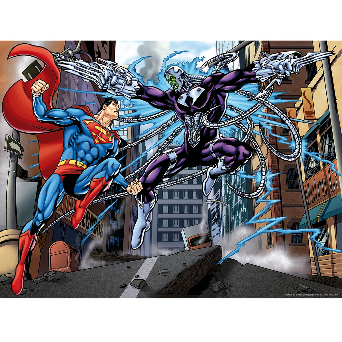 Puzzle 500 Peças DC Comics Superman Vs Electro 2