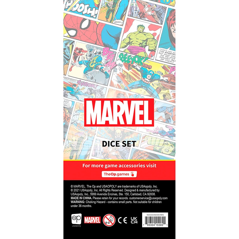 Set Dados Marvel Os Vingadores Vilões 3