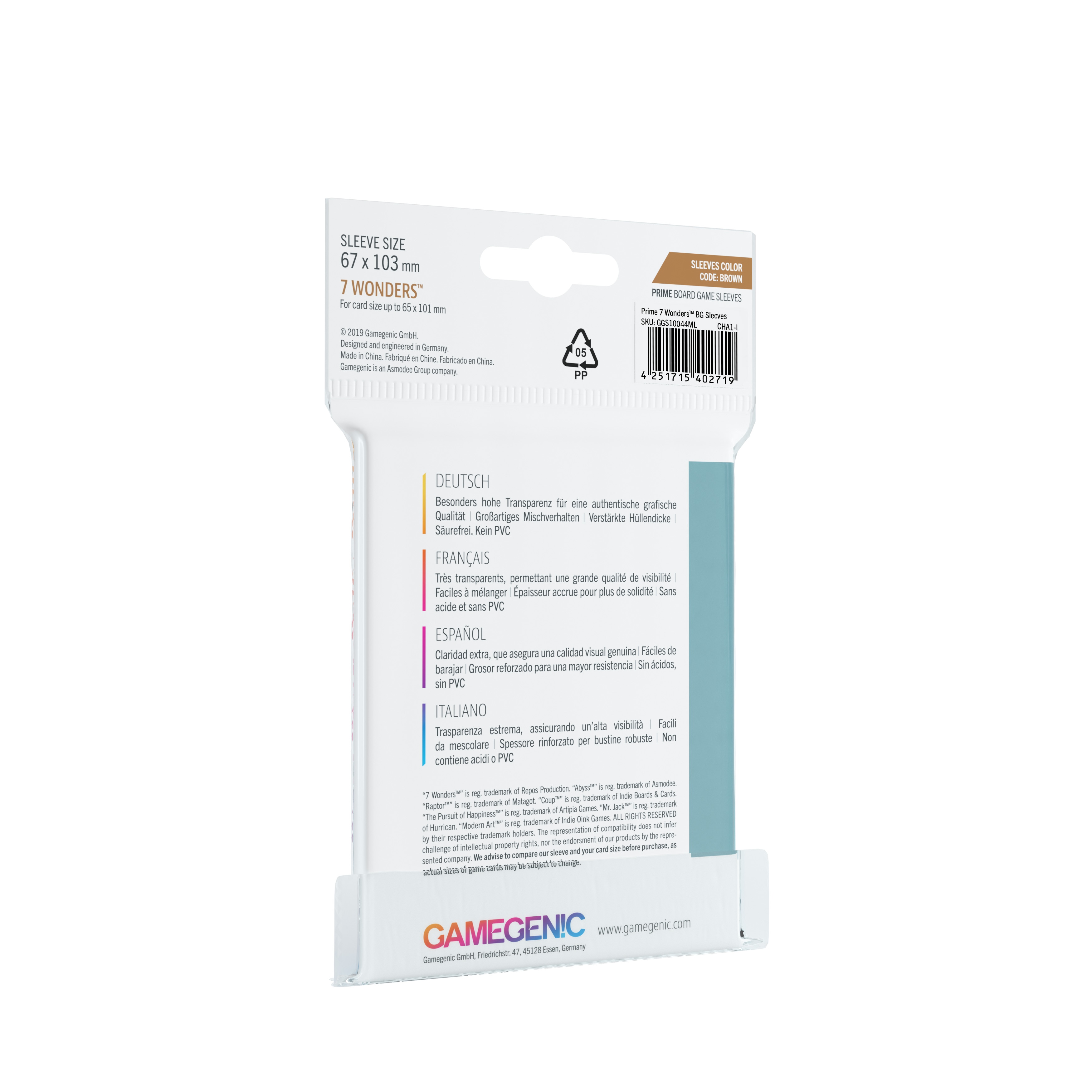 Capas Prime 7 Wonders  Gamegenic 2