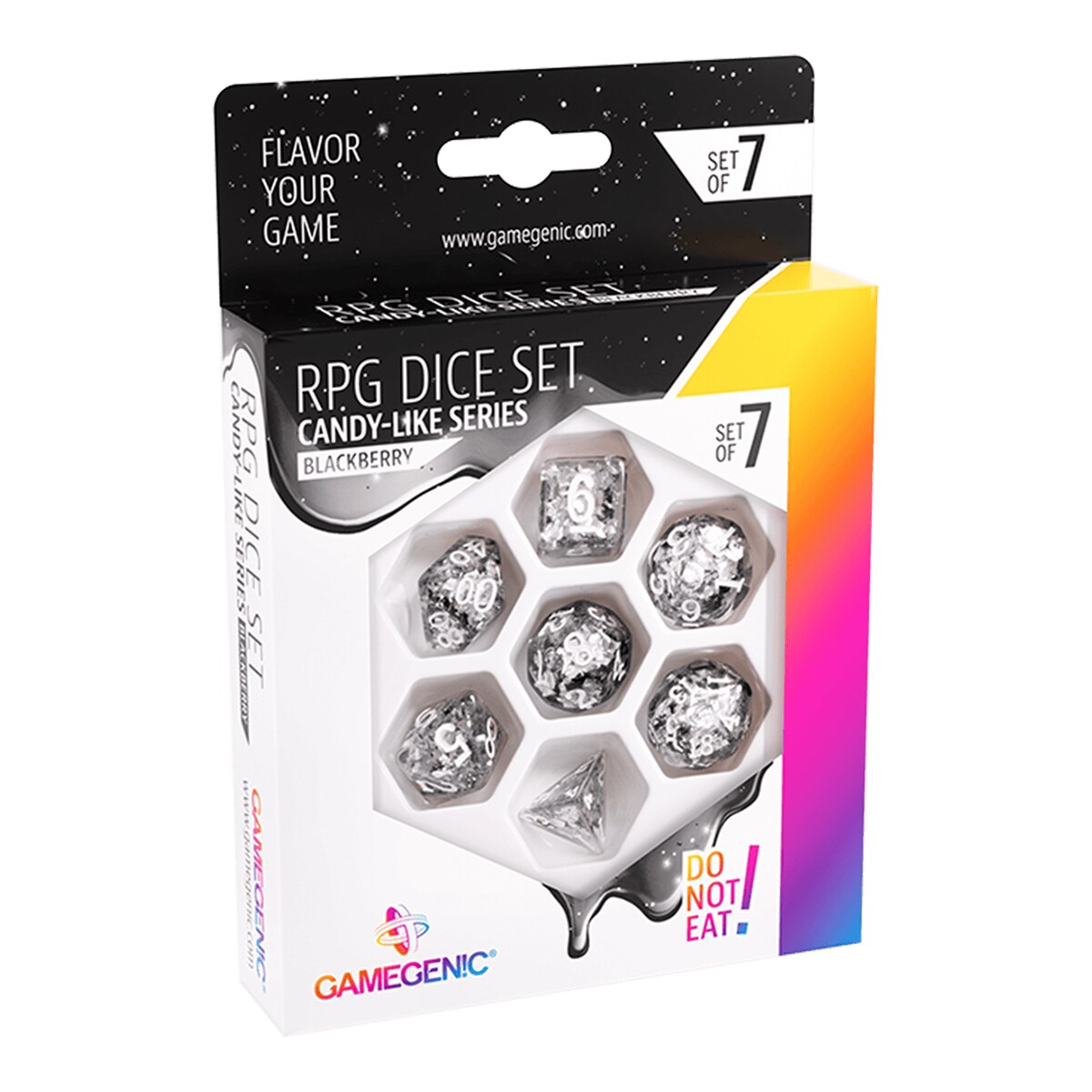 Juego de mesa Dados rol set-7 Blackberry ASMODEE 3