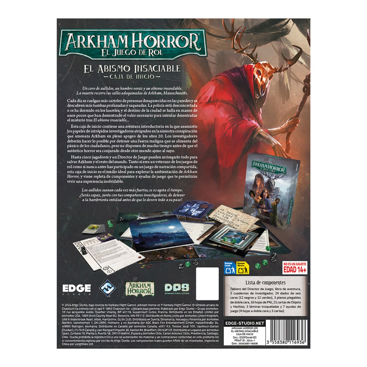 Jogo de Tabuleiro Arkham Horror RPG: RPG Box Asmodee Home 3