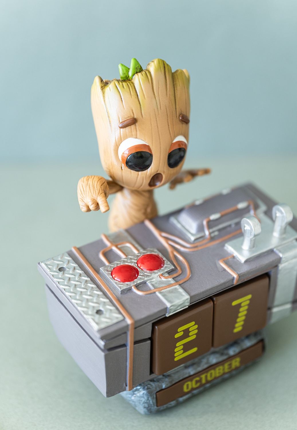 Calendário Perpétuo 3D Mini Groot Os Guardiões da Galáxia 3
