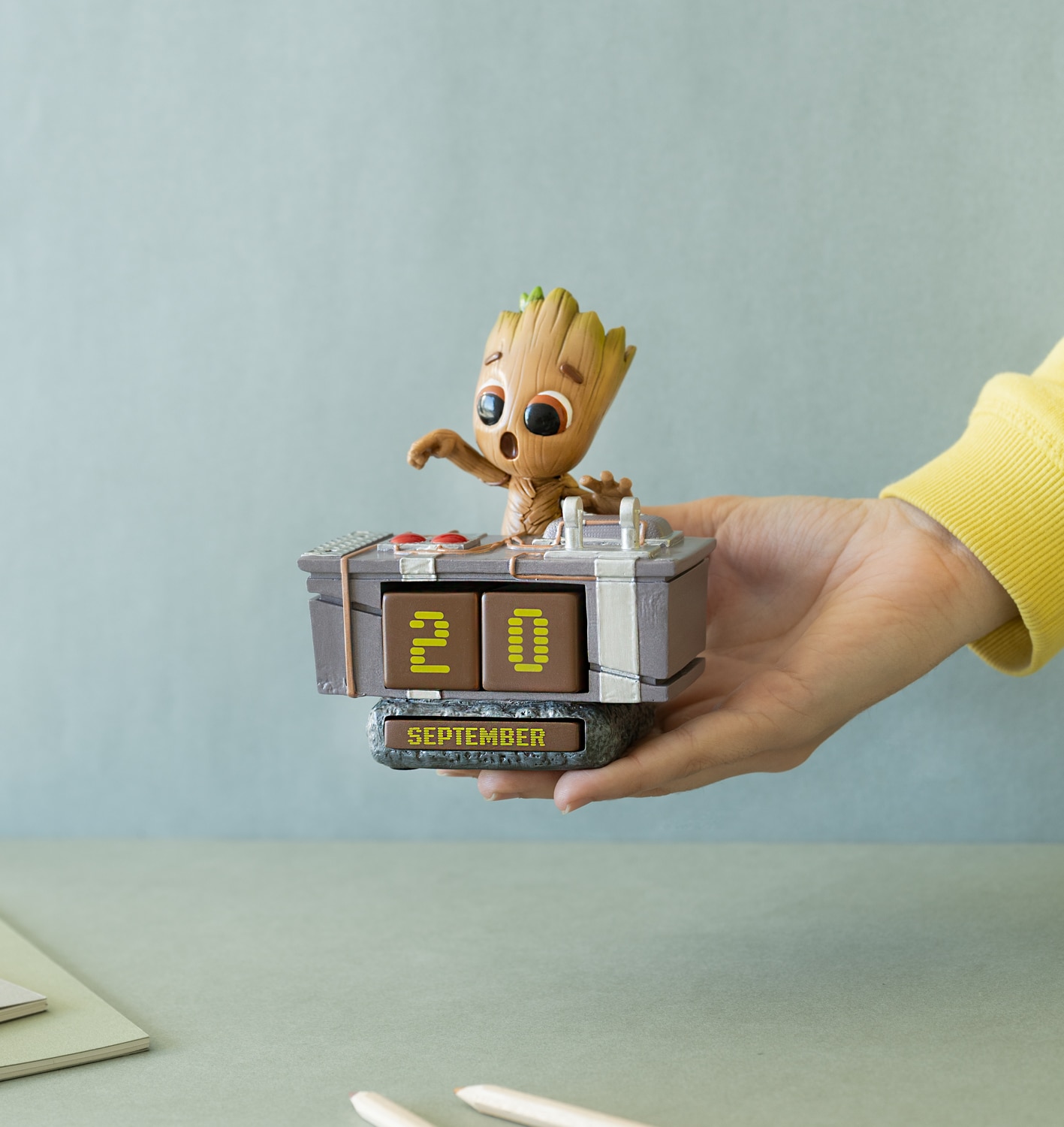 Calendário Perpétuo 3D Mini Groot Os Guardiões da Galáxia 5