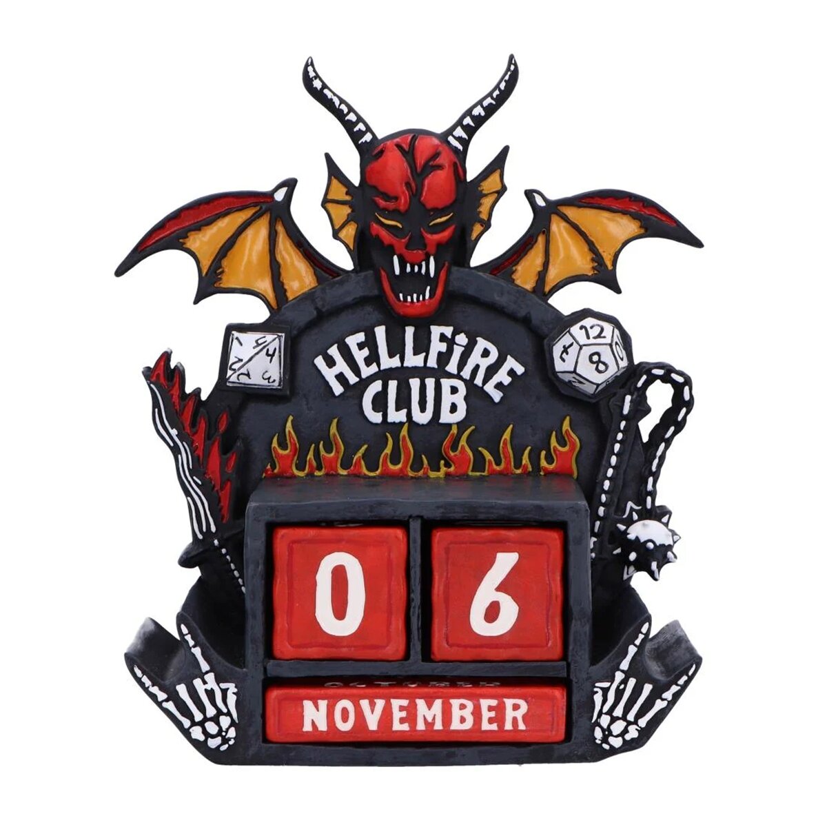 Imagem 0 de Calendario Perpetuo Hells Fire Club Stranger Things Nemesis Now