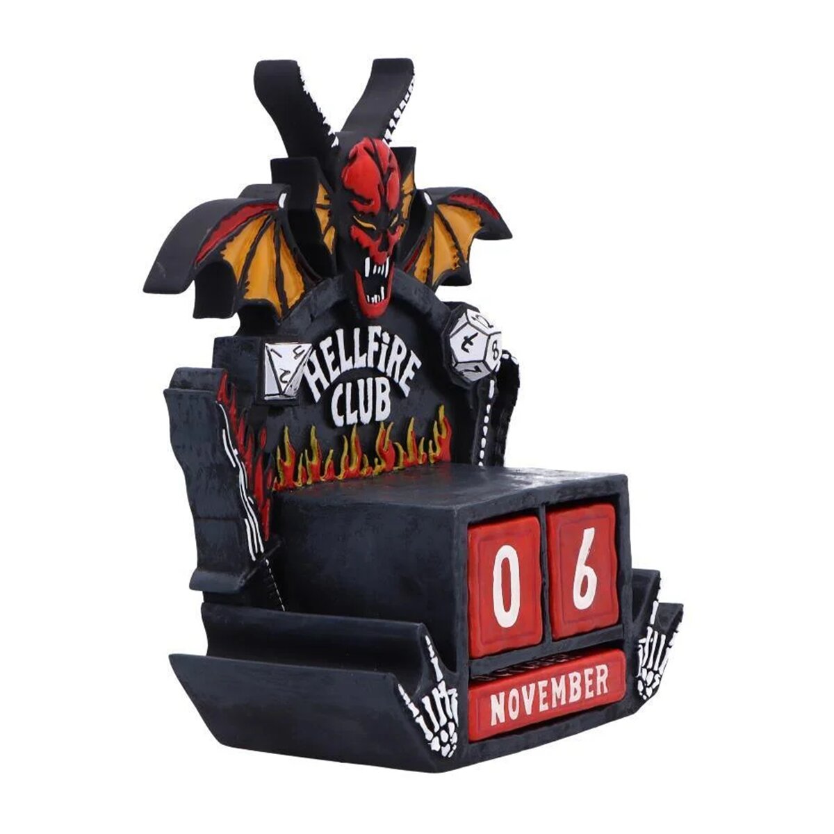 Calendario Perpetuo Hells Fire Club Stranger Things Nemesis Now Vermelho-2