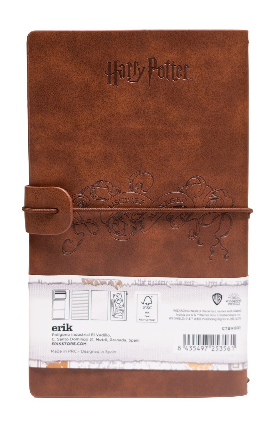 Caderno de Viagem Harry Potter Mapa 2