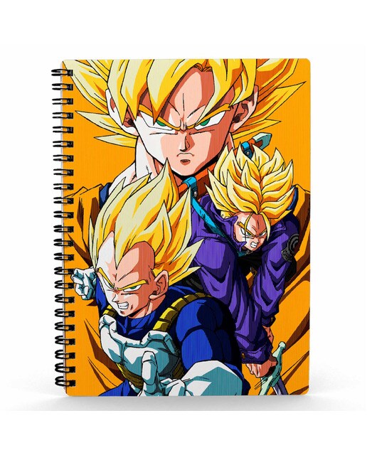 Imagem 0 de Caderno de Argolas 3D Saiyans Dragon Ball