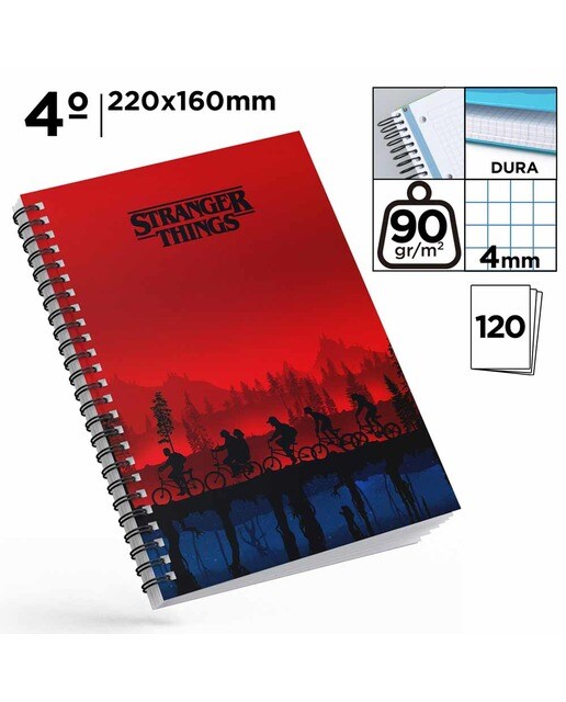 Caderno A5 Argolas Stranger Things 2