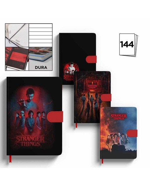 Caderno A5 Stranger Things - Artigo Sortido. Envio realizado de forma aleatória 2