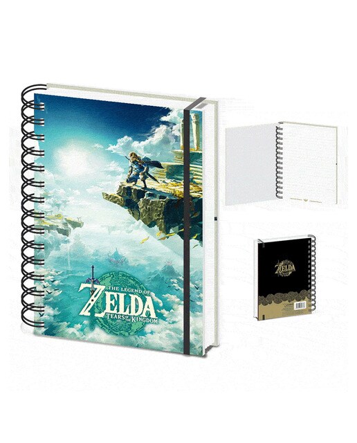 Caderno A5 Zelda 3d Tears Pyramid 2