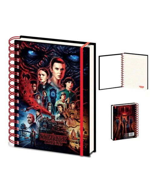 Caderno A5 Stranger Things 3D 2