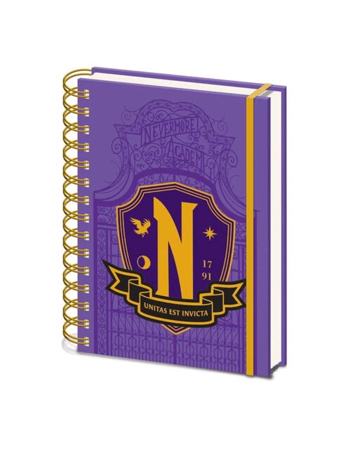 Bloco de notas A5 Nevermore Academy Wednesday 1