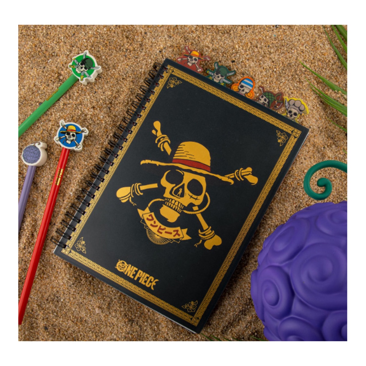 Caderno A5 prem Straw Hat One Piece 3