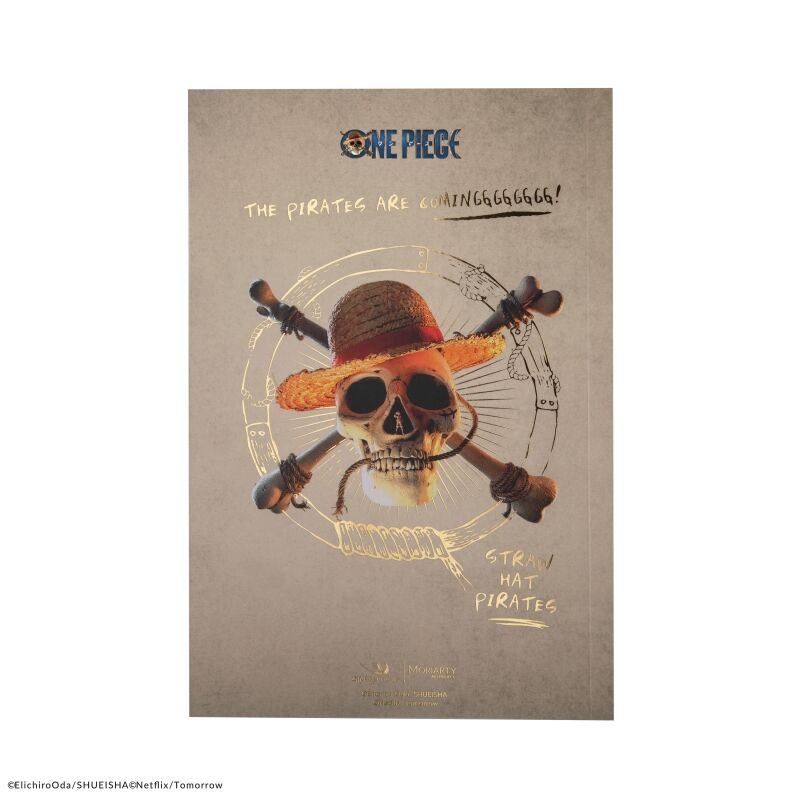 Caderno capa mole Luffy One Piece Acción Real CNR 2