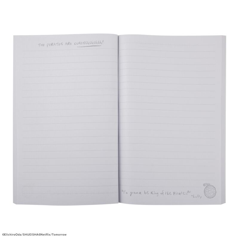 Caderno capa mole Luffy One Piece Acción Real CNR 4