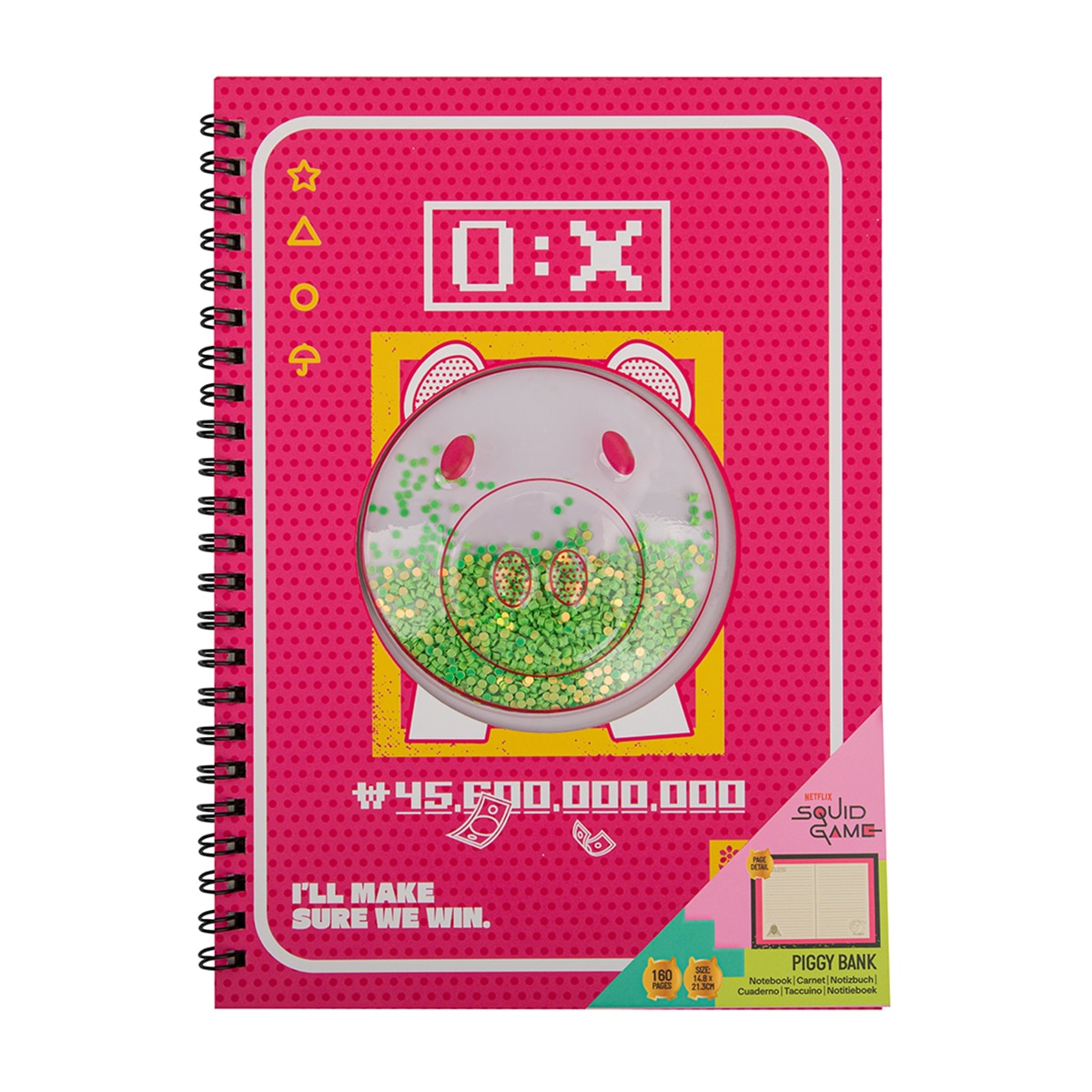 Caderno Premium Mealheiro Cerdito El Juego del Calamar Cineréplicas 1