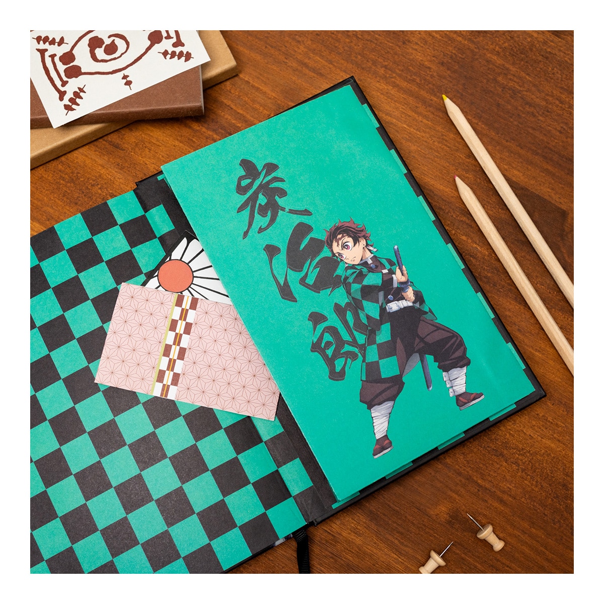 Caderno A5 Demon Slayer Demon Slayer Grupo Erik Verde-7