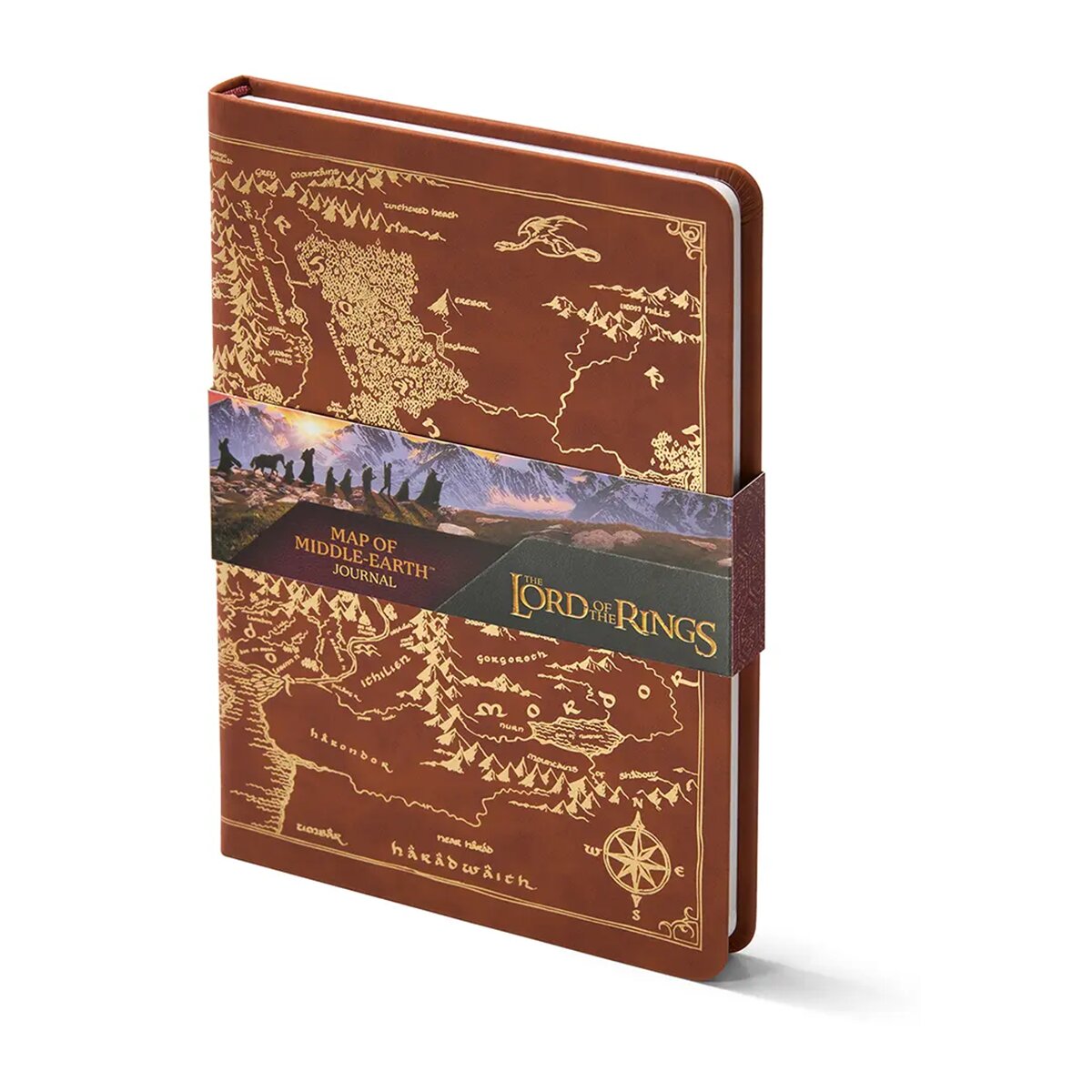 Caderno Prem. Terra Media O Senhor dos Aneis NOBLE Castanho-4