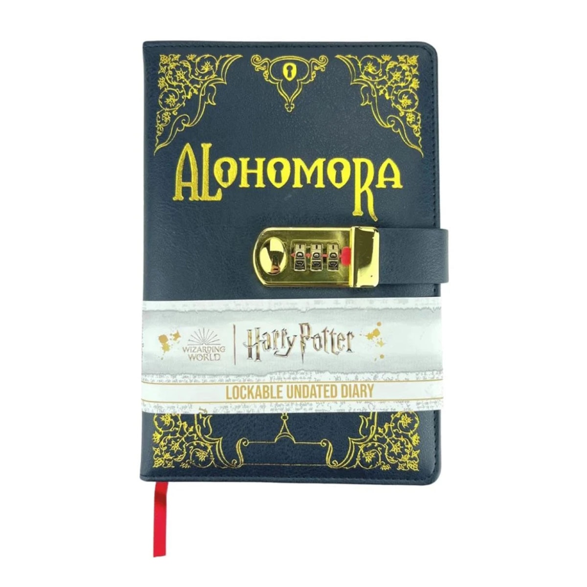Diario Combinação Alohomora Harry Potter Pyramid Azul-3