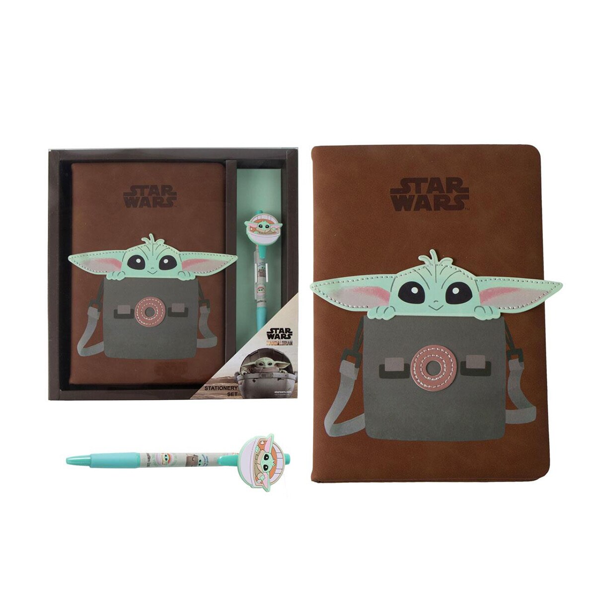 Imagem 0 de Caderno A5 e Caneta Grogu Star Wars The Mandalorian