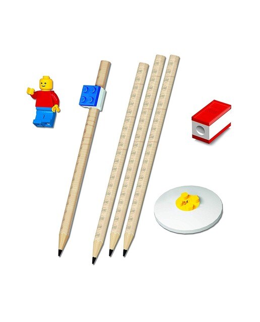 Conjunto de Papelaria Lego + Figura 10 cm Lego 2