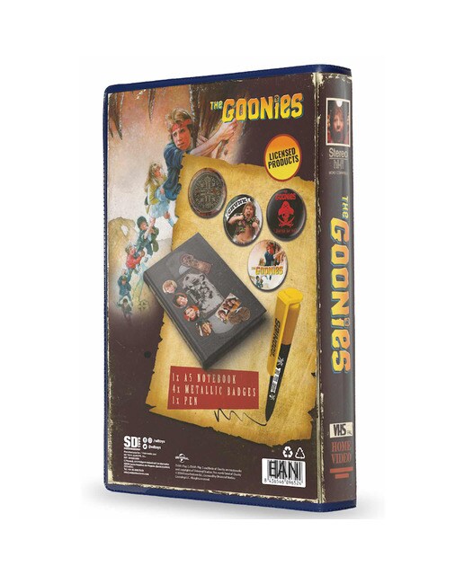 Conjunto Os Goonies Caneta Esferográfica + Bloco VHS 2