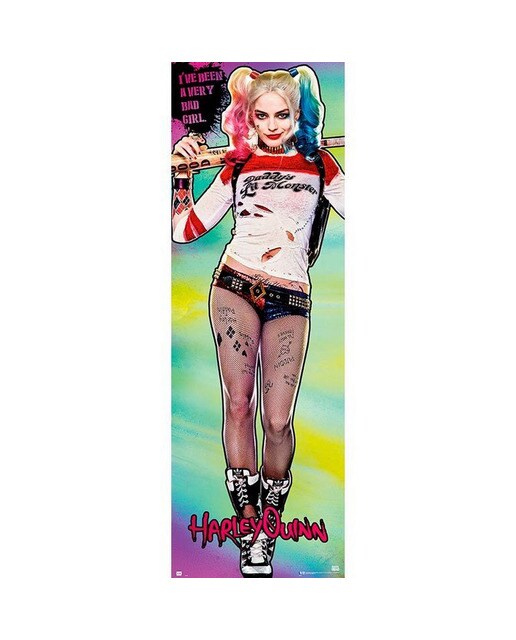 Poster Porta DC Cómics Suicide Squad Harley Quinn pose bate 1