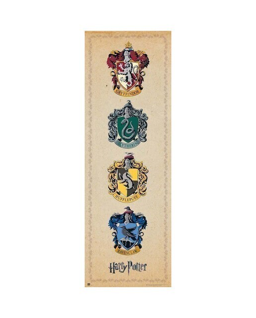 Póster puerta Harry Potter Escudos