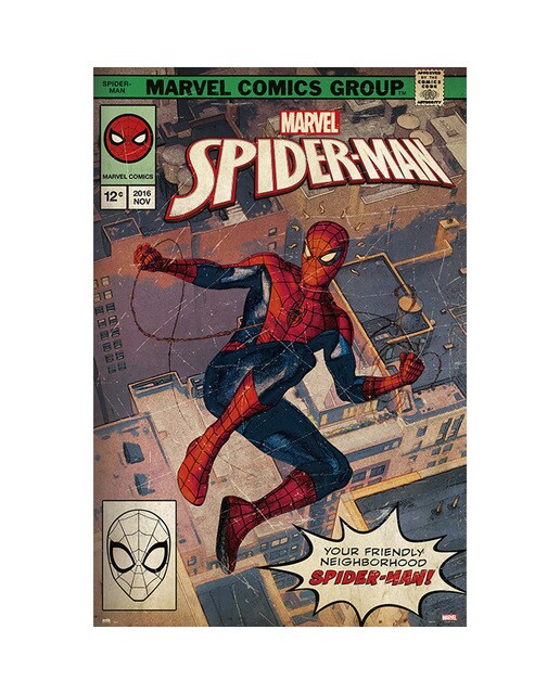 Póster Marvel Spiderman Capa Banda Desenhada 1