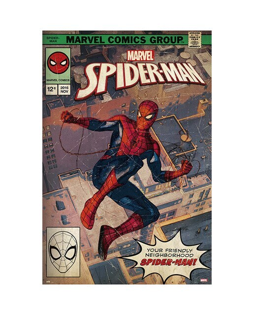 Póster Marvel Spiderman Portada Cómic