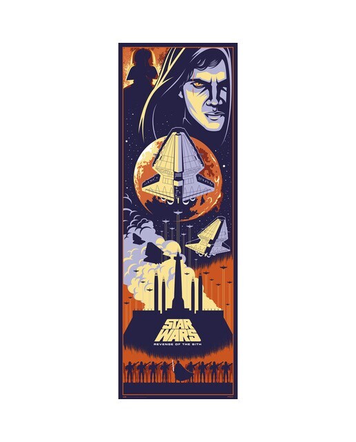 Póster Pared Star Wars Episodio III Retro