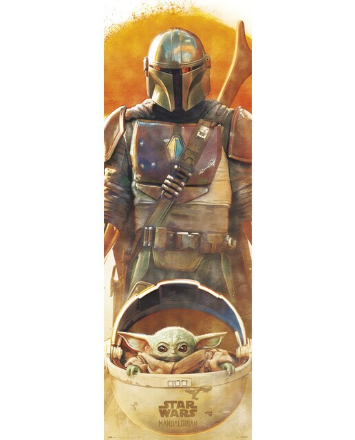 Póster de porta Star Wars The Mandalorian 1