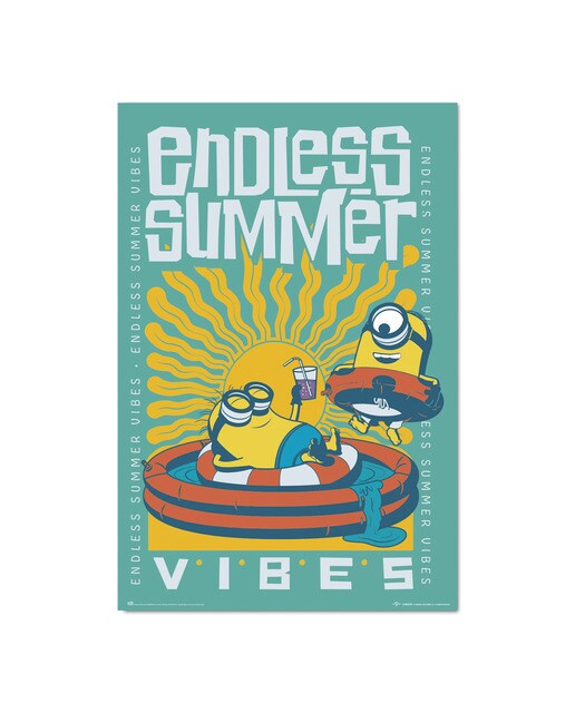 Póster Minions Endless Summer Vibes 1