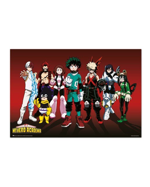 Póster My Hero Academia Personagens 1