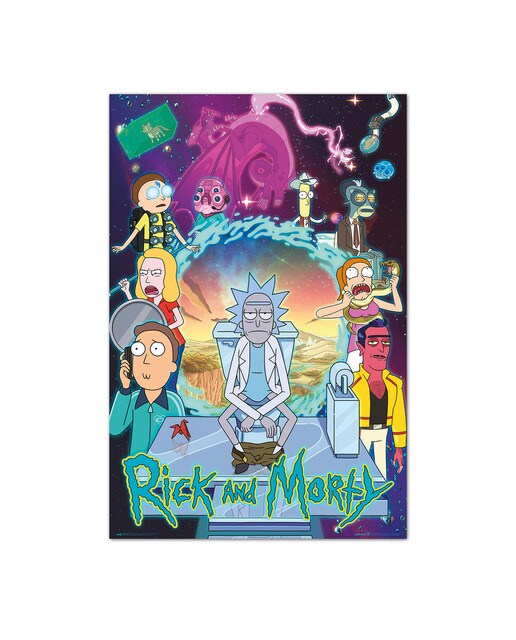 Póster Rick and Morty Season 4 1