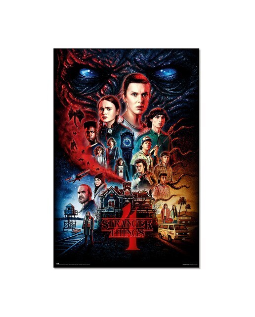 Póster Stranger Things Temporada 4 Personajes