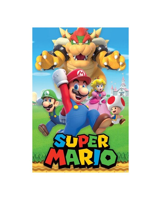 Poster Characters Nintendo Super Mario 64 1