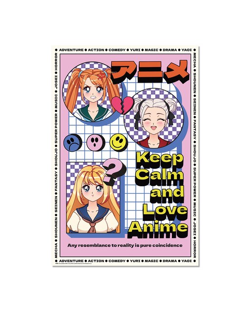 Poster Keep Calm & Love Anime 1