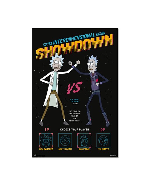 Poster Interdimensional Showdown Rick & Morty 1