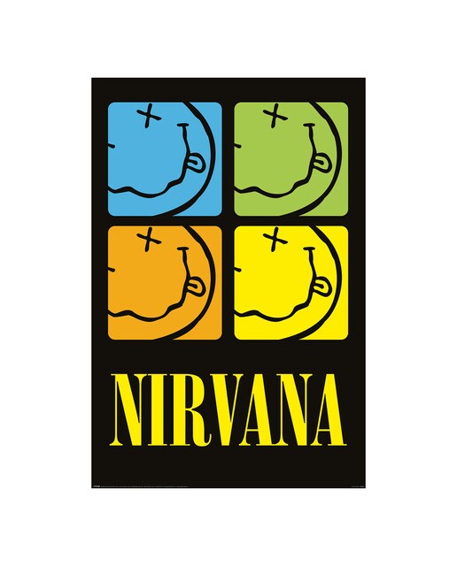 Poster Smiley Squares Nirvana 1