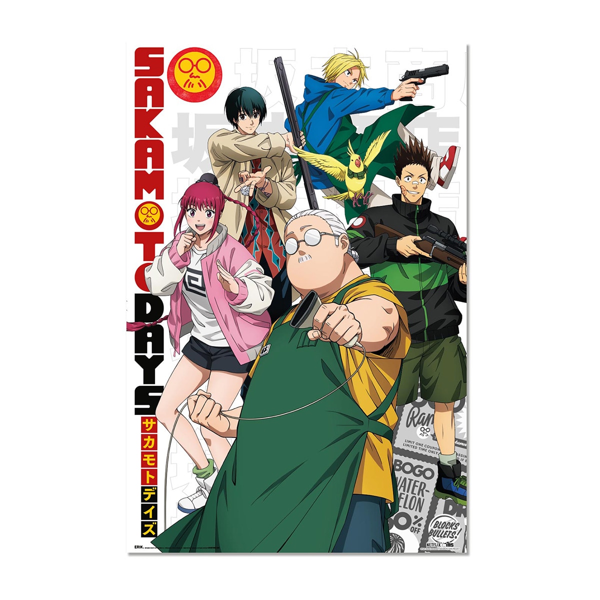 Grupo Erik - Póster Sakamoto Days Temporada 2 Erik.