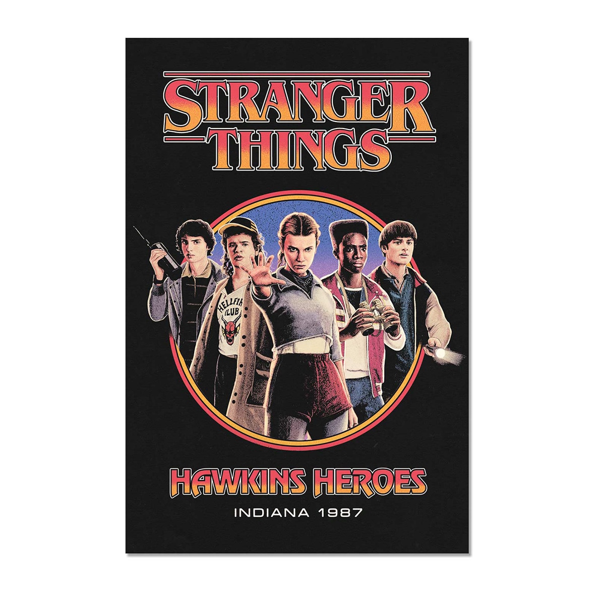 Póster Stranger Things Temporada 5 Erik Negro-1