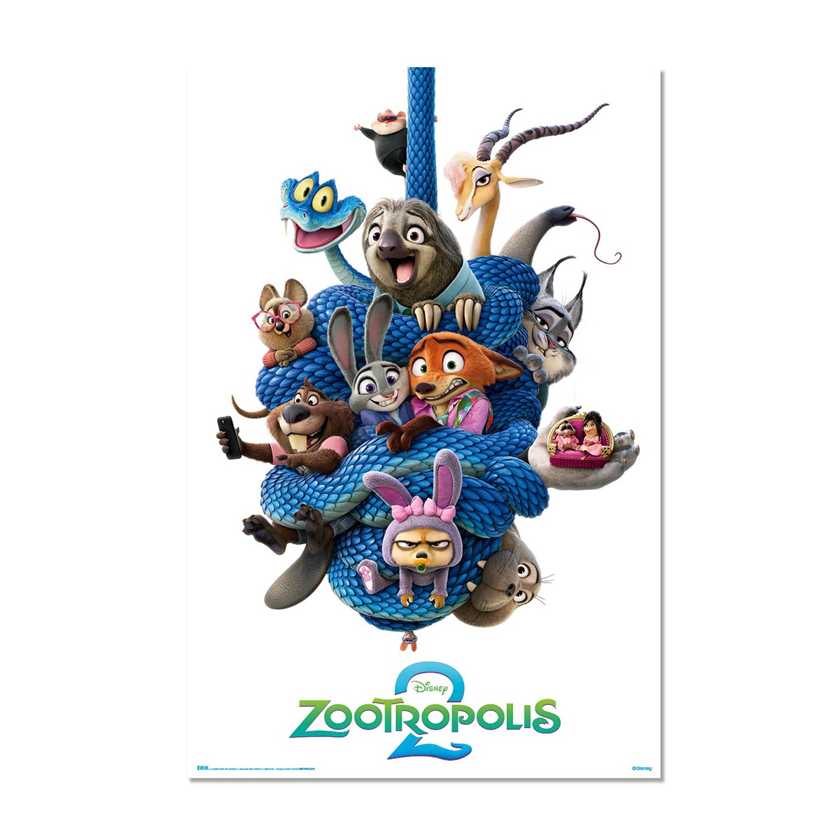 Imagen 1 de Póster Zootropolis 2 Disney Erik Blanco