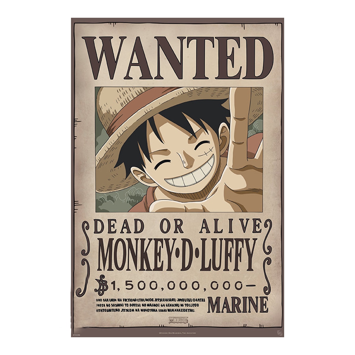 Erik - Póster Wanted Luffy One Piece Erik.