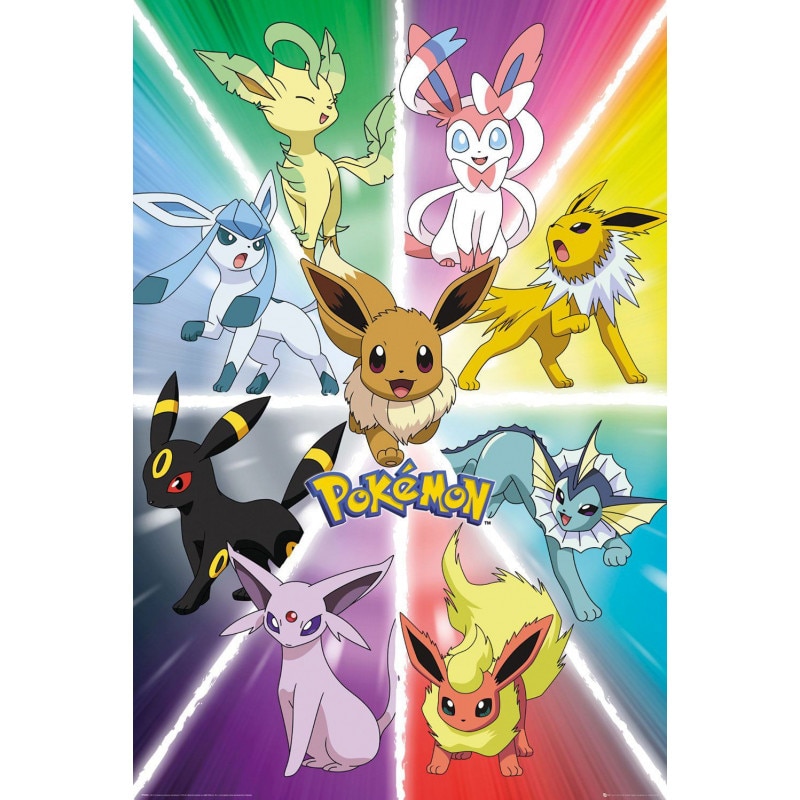 Erik - Póster Pokemon Eevee Evolution Pokemon Erik.