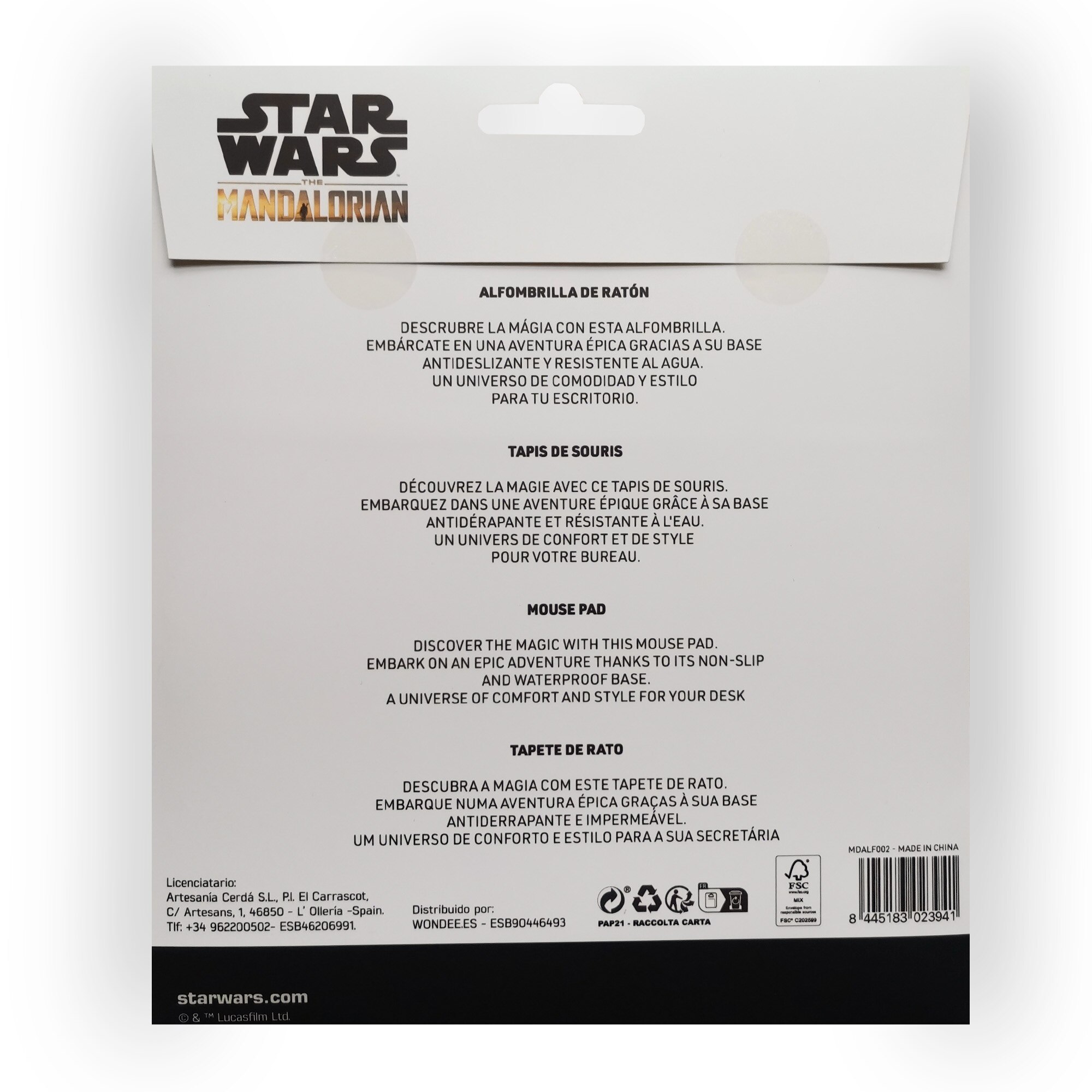 Tapete de rato Grogu El Mandalorian Star Wars Wondee 8