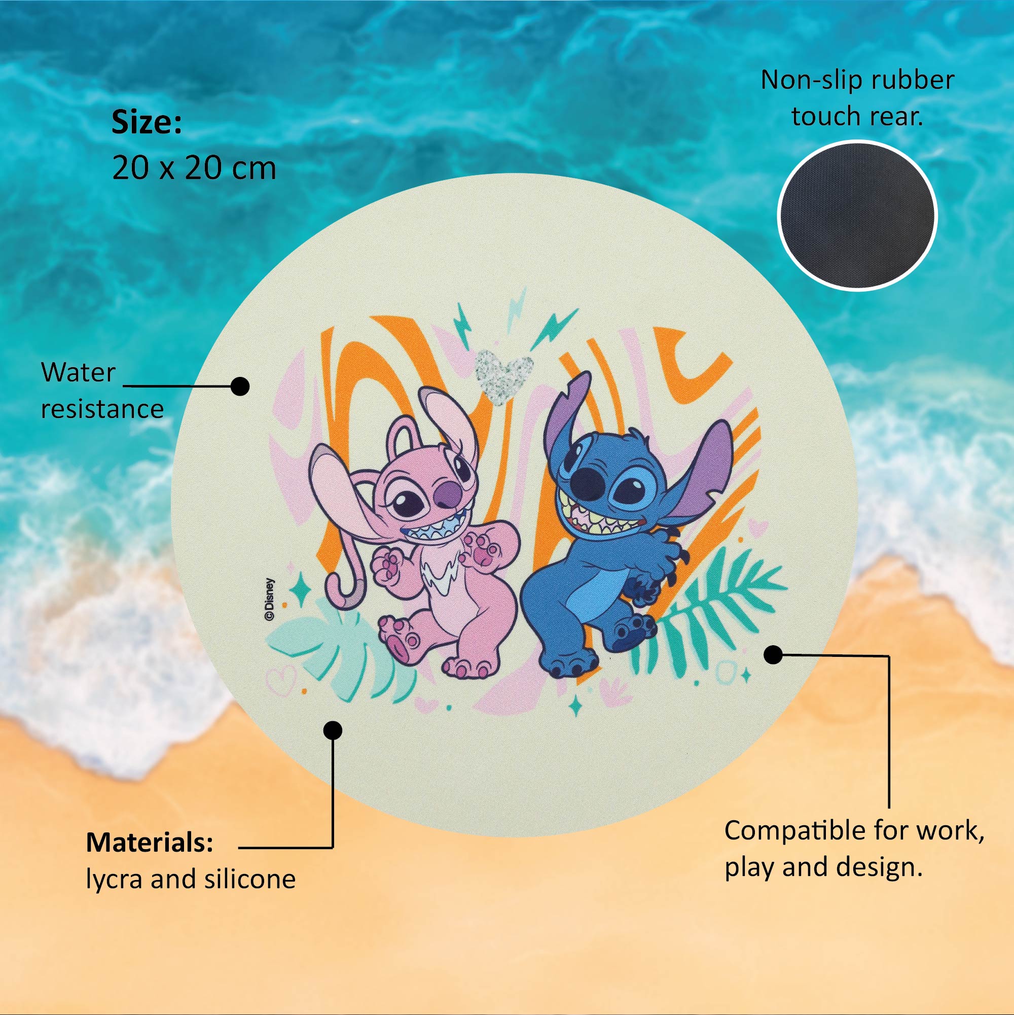 Tapete de rato Stitch Disney Wondee 3